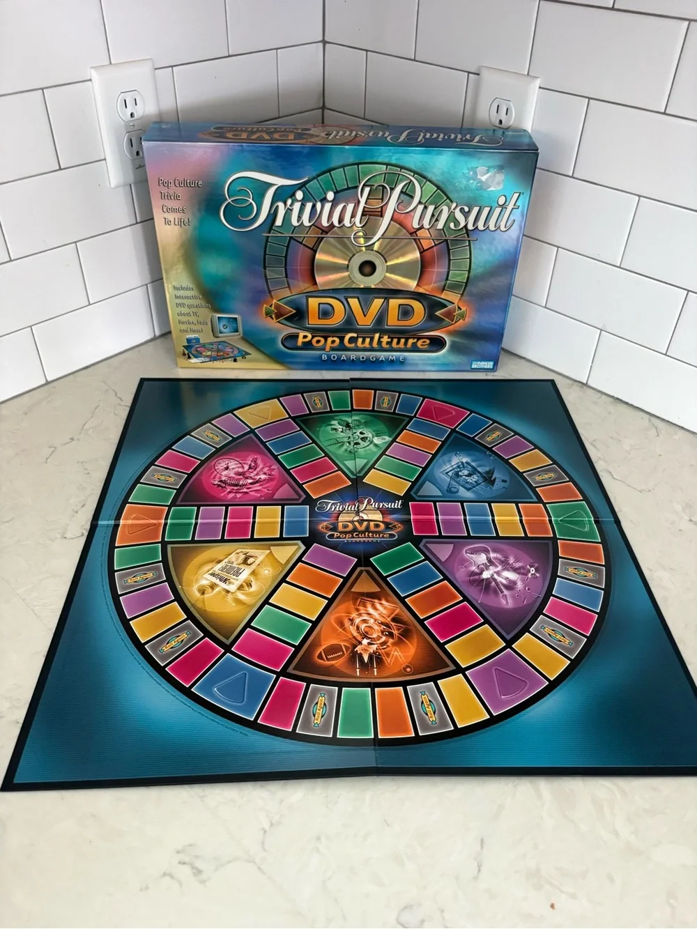 Trivia Pursuit DVD Pop Culture Board Game by Parker Brothers.